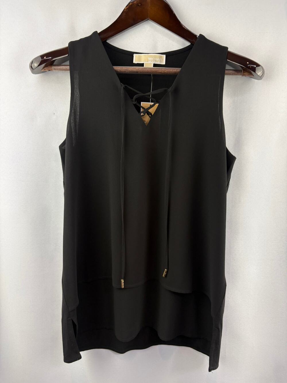 Women’s Michael Michael Kors Small Black Sleeveless Blouse